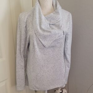 Apt. 9 Women's Light Gray Cowl Neck With Side Zip